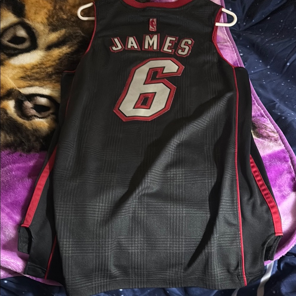 Adidas Black and Red Heat Jersey
